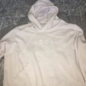 Adidas white hoodie